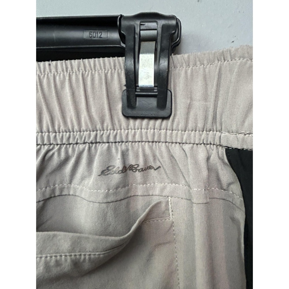 Eddie Bauer Pants Womens Large Gray Black Jogger Stretch Drawstring Pockets - Picture 8 of 9
